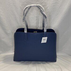 Fossil, Wren Leather Work Tote, Blue Dusk, NWT